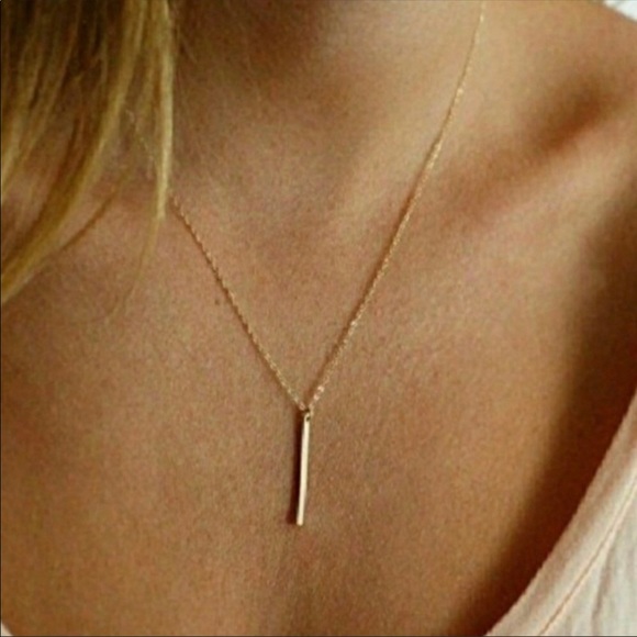 Bar Pendant Adjustable Necklace with Balance Card - Picture 2 of 3